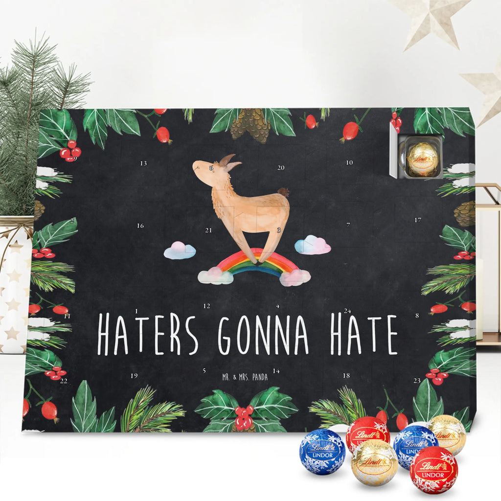 Chocolate advent calendar lama rainbow Llama, alpaca, trendy animal, Freedom, Cloud country, Outsider, School, Rainbow, Self-employed