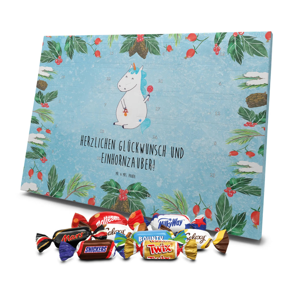 Chocolate advent calendar unicorn infant mother, offspring, first child, baby happiness, birthday, birth present, parents, birth gift, birth
