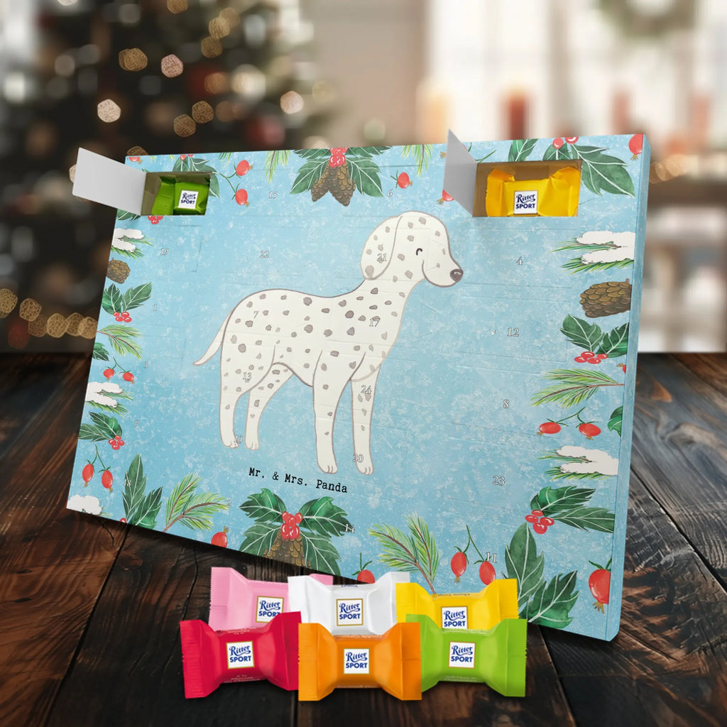 Chocolate advent calendar Dalmatian moment puppy, dog owner, purebred dog, dog breed, giving, animal lover, gift