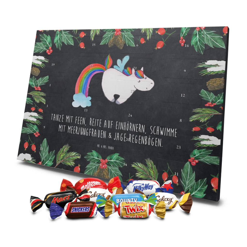 Chocolate advent calendar unicorn Pegasus growing up, pegasus, rainbow, reality, playing, unicorn love, saying fun