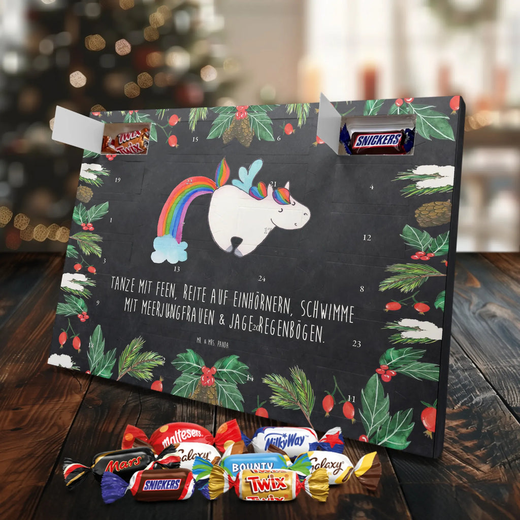 Chocolate advent calendar unicorn Pegasus growing up, pegasus, rainbow, reality, playing, unicorn love, saying fun