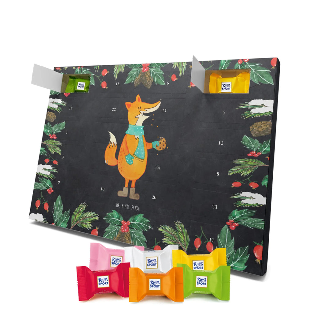 Chocolate advent calendar Fox biscuit forest wildlife, clever as a fox, foxes, animal lover, baking saying, cookies, christmas present, kitchen decoration, christmas time