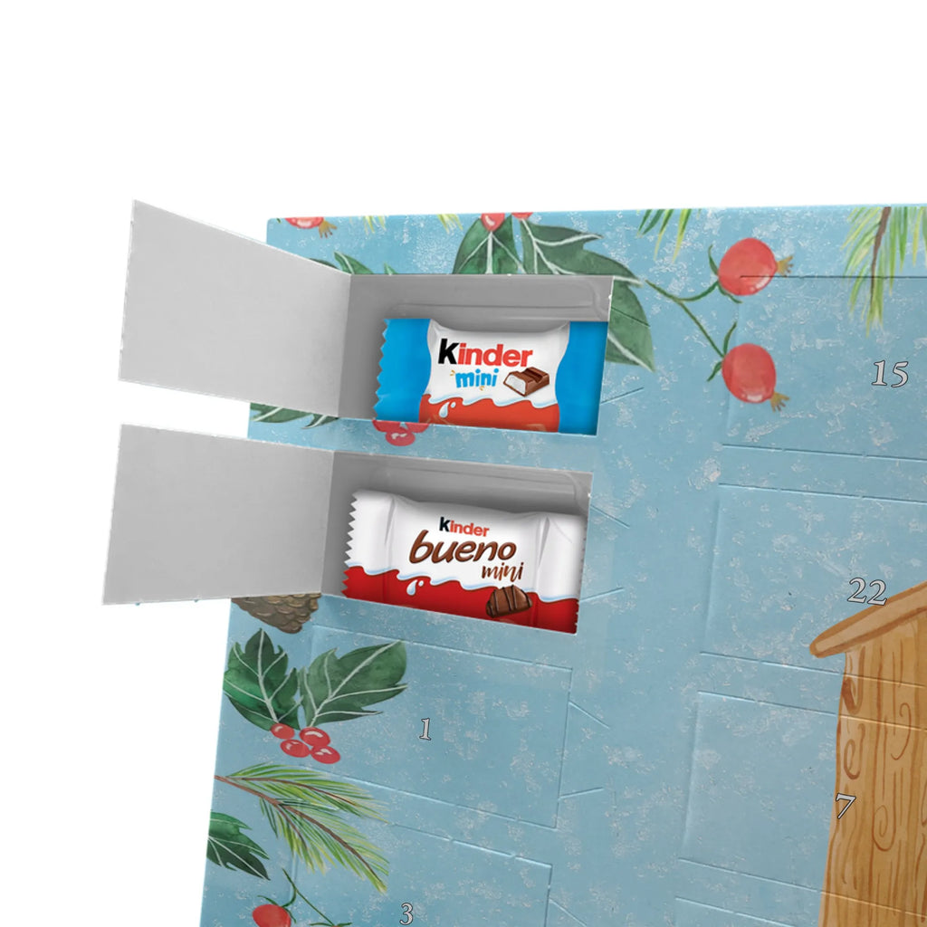 Chocolate advent calendar birdhouse Home gift ideas, gifts, small animals, good mood, cute, funny sayings, cute animal motives, hand drawn, special gifts, card, animal lover, gift, moving out, birdhouse, bird, moving in, house building, moving gift