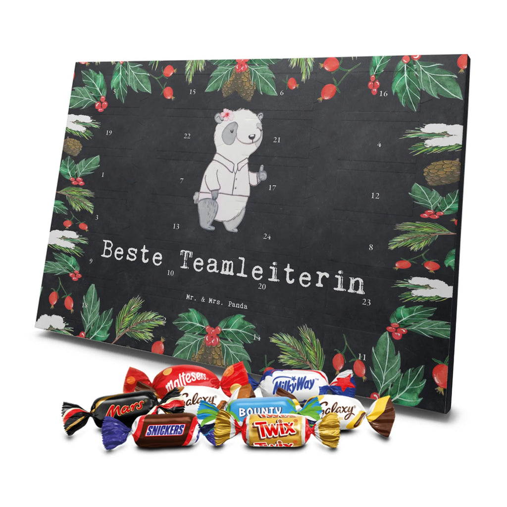 Chocolate advent calendar panda Best Team Leader gift, birthday, gift idea, birthday present, giving, thank you, for, make you happy, gift tip, supervisor, farewell, group leader, farewell gift, seminar leader, colleague, retirement, Team leader