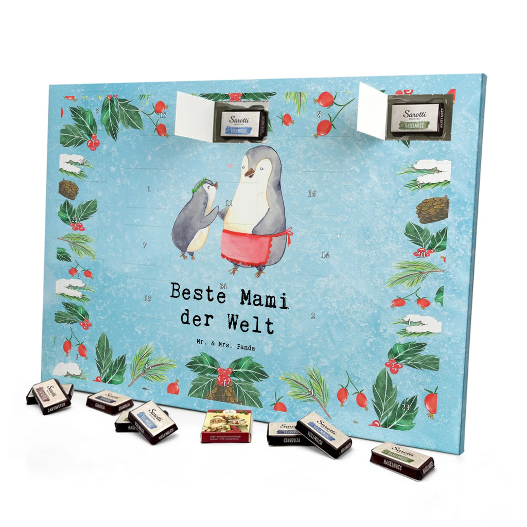 Chocolate advent calendar penguin Best mom in the world gift, birthday, gift idea, birthday present, giving, thank you, for, make you happy, gift tip, Daughter, Super Mom, Best, Best Mom, Thank You, Mother, Mother&#39;s Day, Son