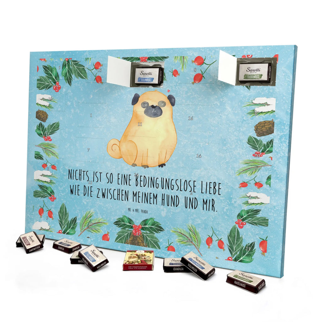 Chocolate advent calendar Pug mutt, dog sayings, love dogs, dog mama, funny gifts for dog owners, woof, what do you give a dog lover, dog breed, Christmas gifts for dogs, gifts for dogs, bag with dog print, love for dogs, hound, dog decorative items, Pug, dog love