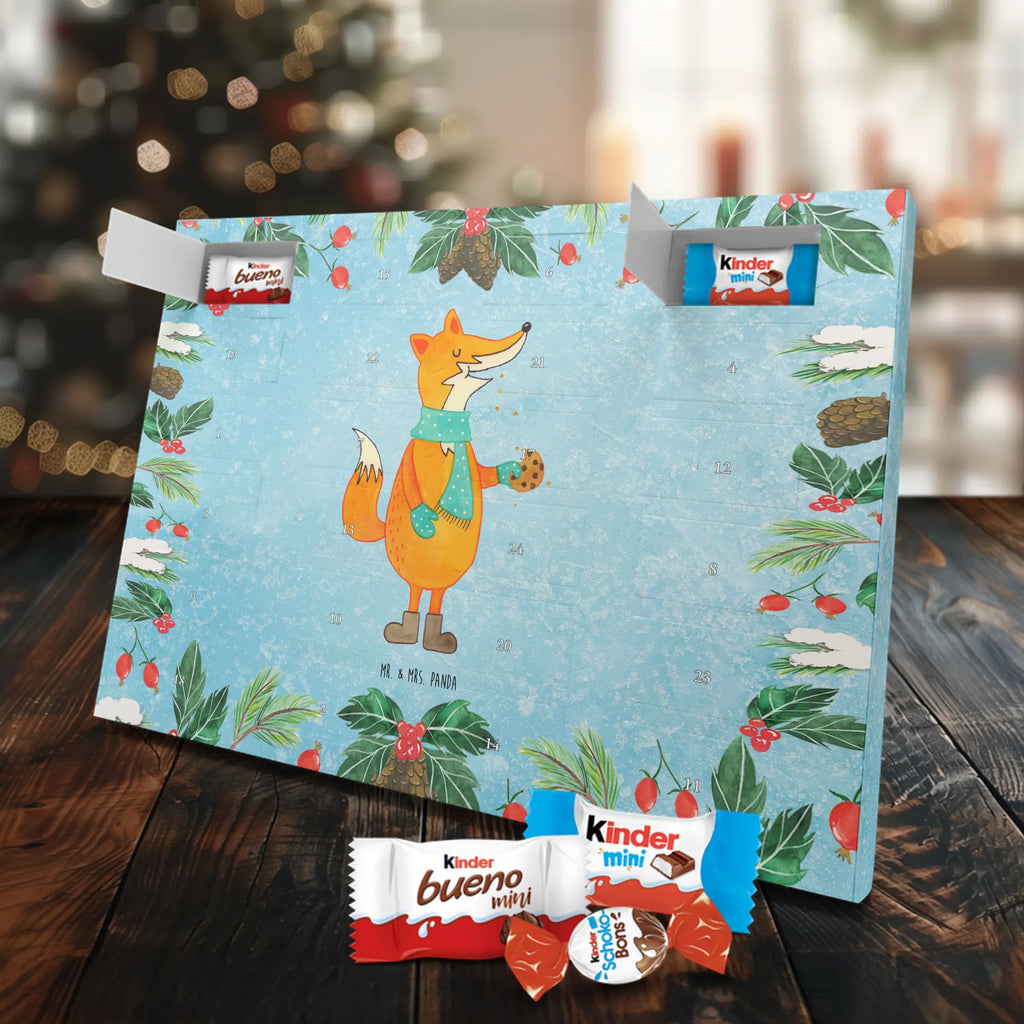Chocolate advent calendar Fox biscuit forest wildlife, clever as a fox, foxes, animal lover, baking saying, cookies, christmas present, kitchen decoration, christmas time