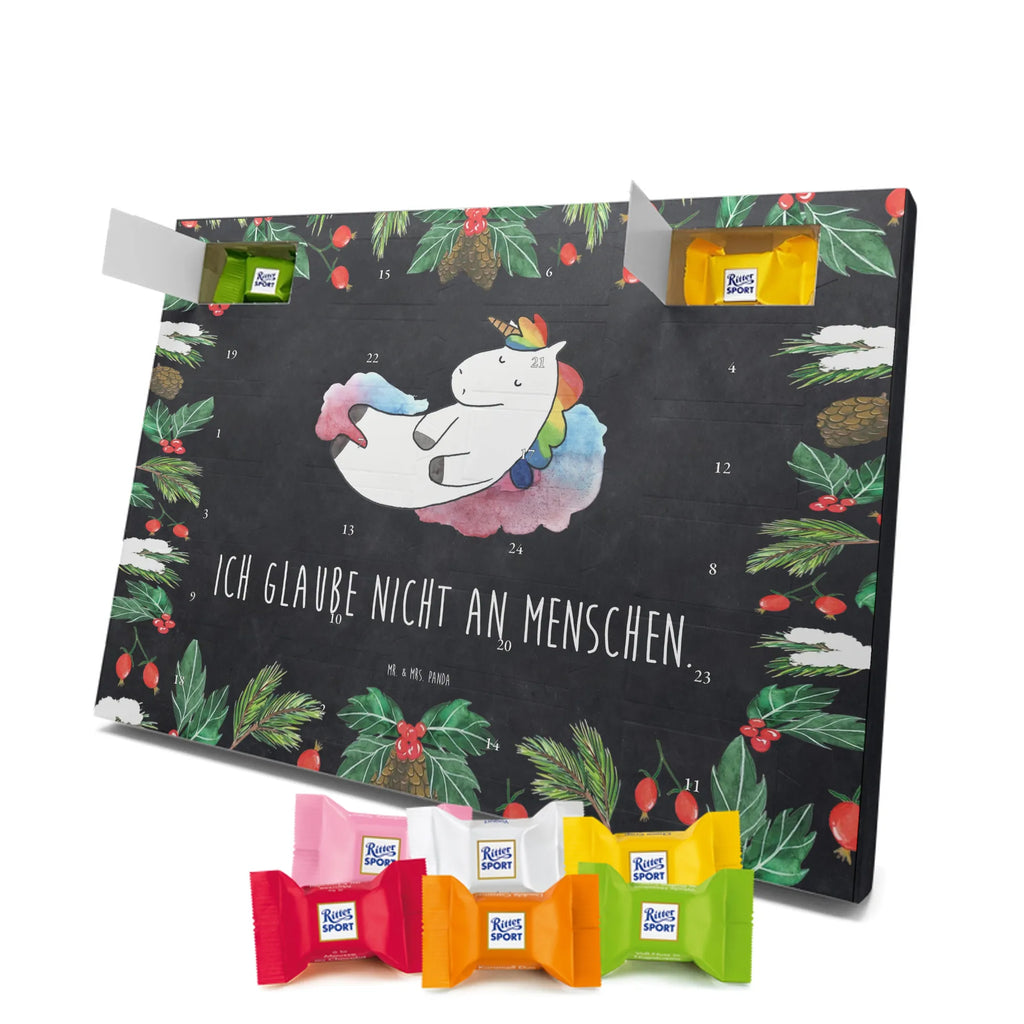 Chocolate advent calendar unicorn cloud 7 witty, faith, people, gift, reality, in love