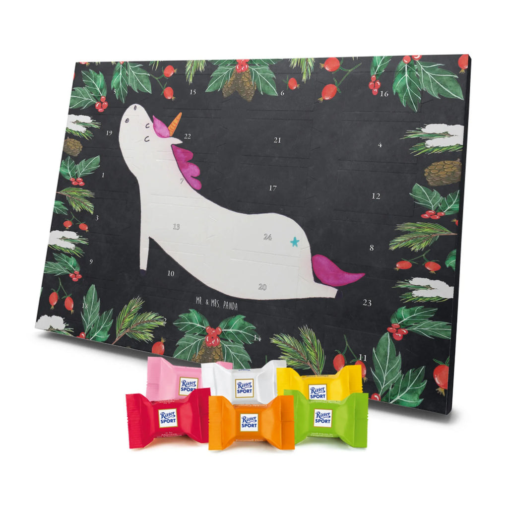 Chocolate advent calendar unicorn yoga mindfulness, relaxation, gift, present, sports, sweet