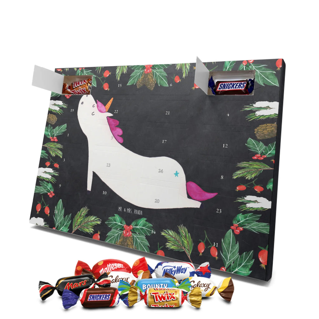 Chocolate advent calendar unicorn yoga mindfulness, relaxation, gift, present, sports, sweet