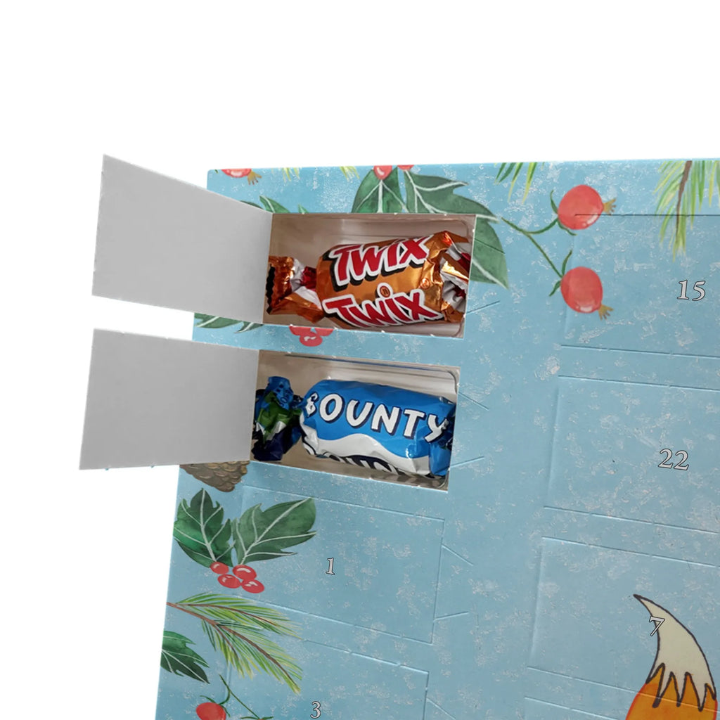 Chocolate advent calendar Fox biscuit forest wildlife, clever as a fox, foxes, animal lover, baking saying, cookies, christmas present, kitchen decoration, christmas time