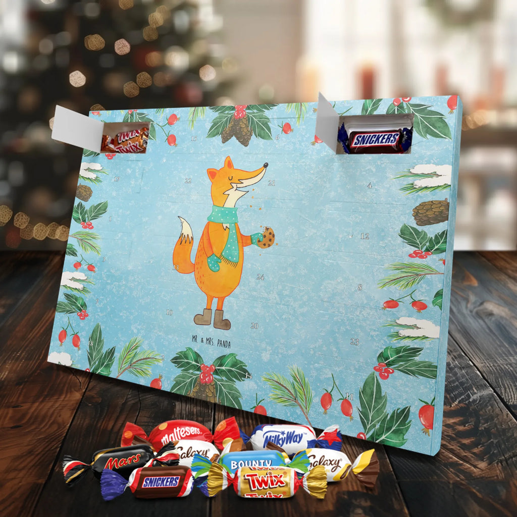 Chocolate advent calendar Fox biscuit forest wildlife, clever as a fox, foxes, animal lover, baking saying, cookies, christmas present, kitchen decoration, christmas time