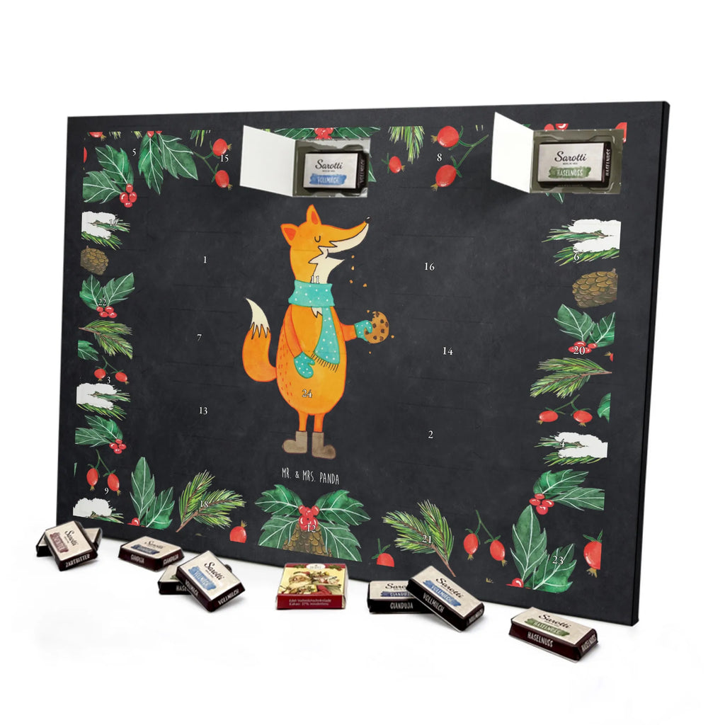 Chocolate advent calendar Fox biscuit forest wildlife, clever as a fox, foxes, animal lover, baking saying, cookies, christmas present, kitchen decoration, christmas time