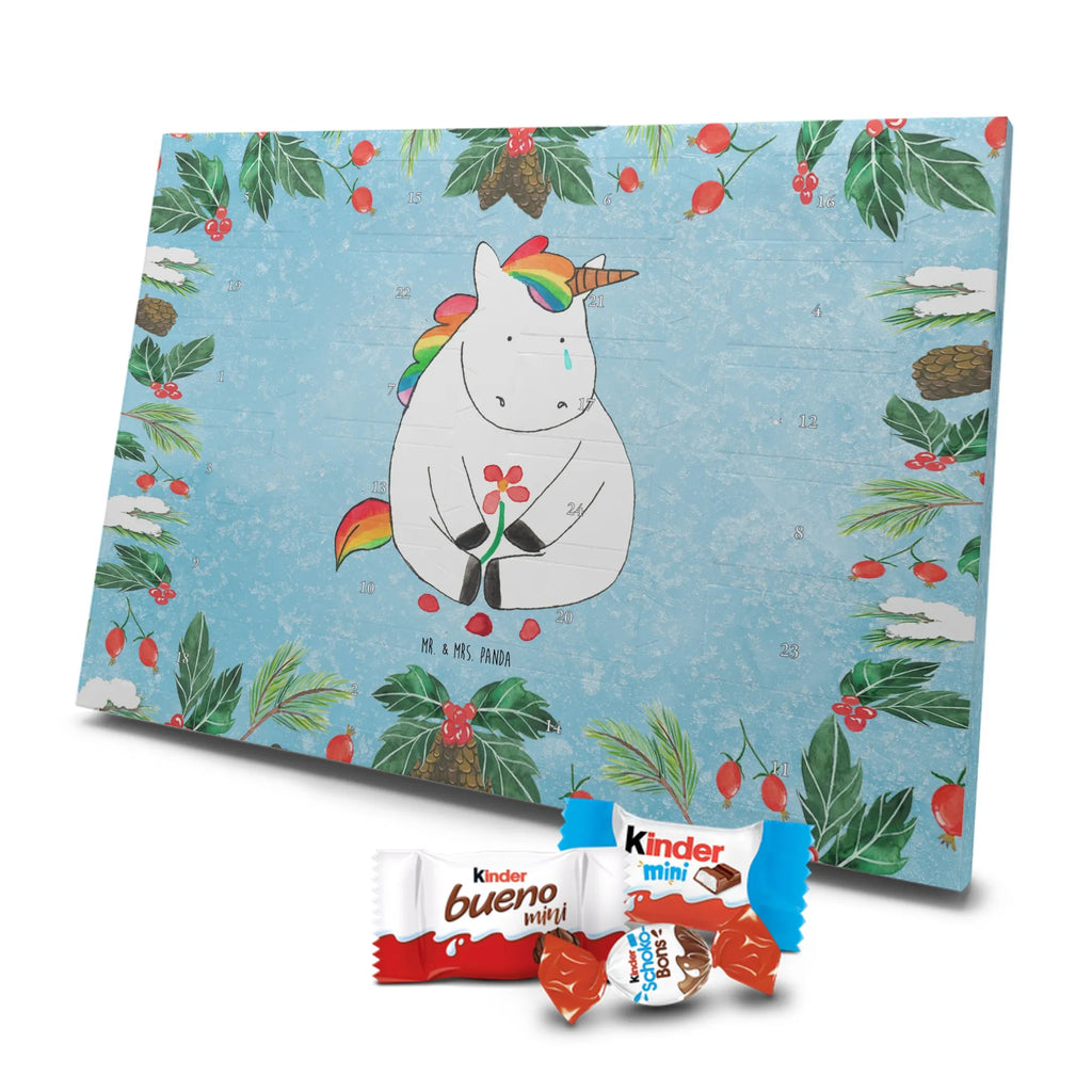 Chocolate advent calendar unicorn Sad friends, Friendship, consoling, grief, greeting card, flower