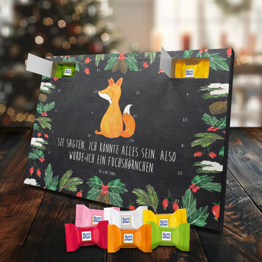 Chocolate advent calendar unicorn Wish foxes, fox horns