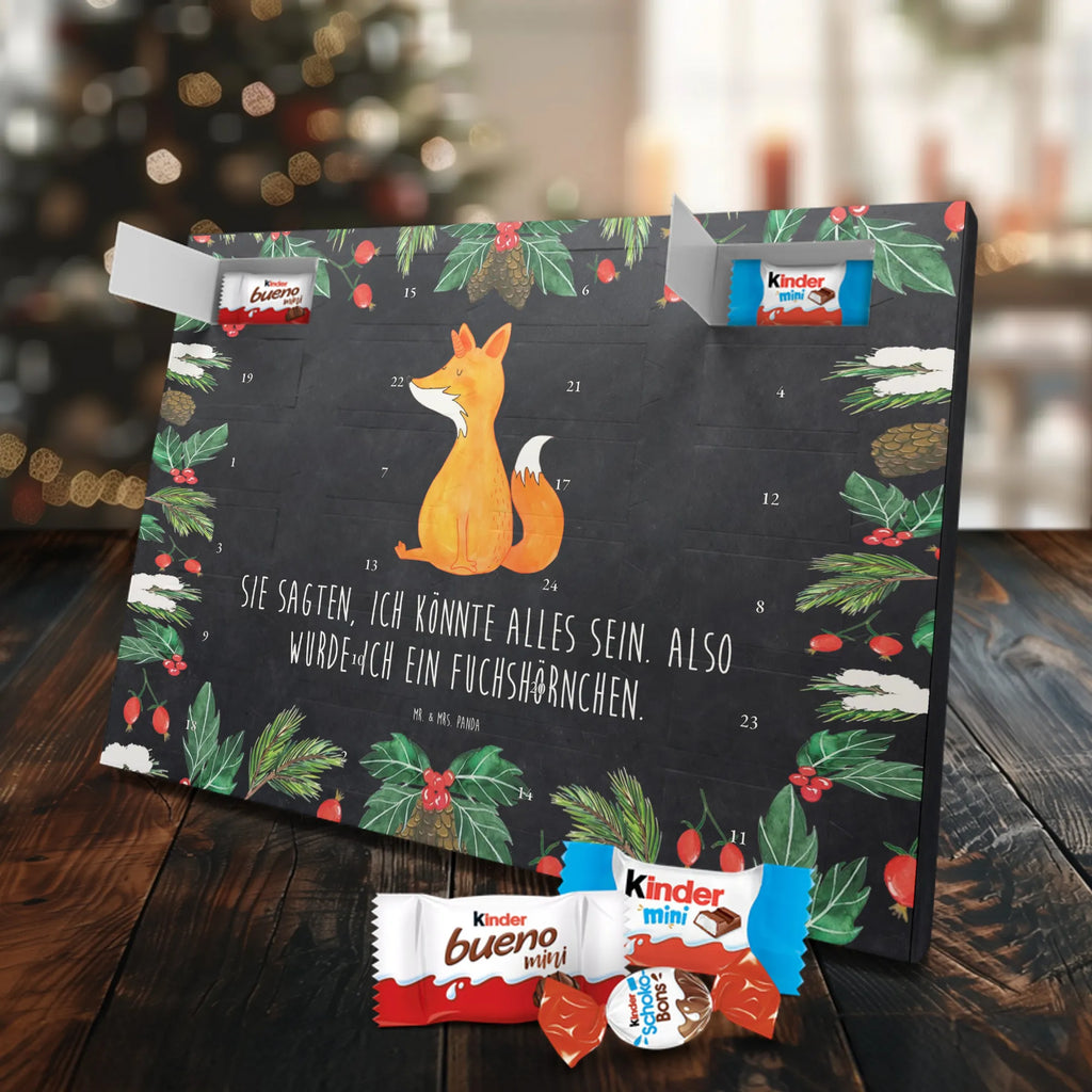 Chocolate advent calendar unicorn Wish foxes, fox horns