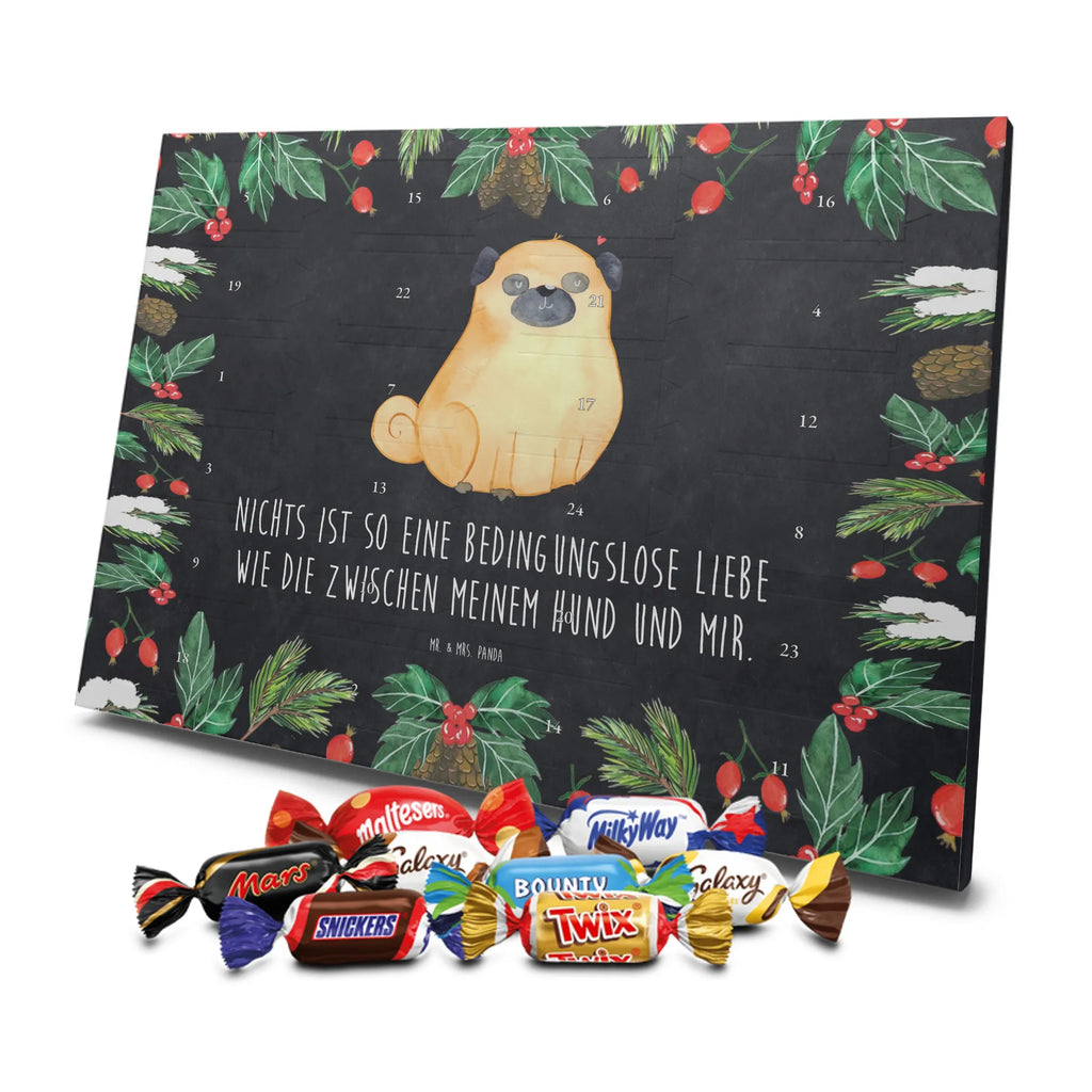Chocolate advent calendar Pug mutt, dog sayings, love dogs, dog mama, funny gifts for dog owners, woof, what do you give a dog lover, dog breed, Christmas gifts for dogs, gifts for dogs, bag with dog print, love for dogs, hound, dog decorative items, Pug, dog love