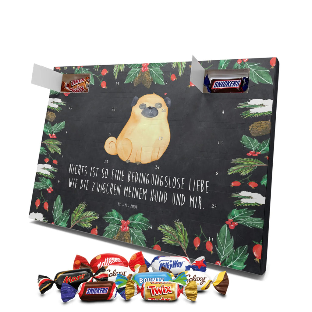 Chocolate advent calendar Pug mutt, dog sayings, love dogs, dog mama, funny gifts for dog owners, woof, what do you give a dog lover, dog breed, Christmas gifts for dogs, gifts for dogs, bag with dog print, love for dogs, hound, dog decorative items, Pug, dog love