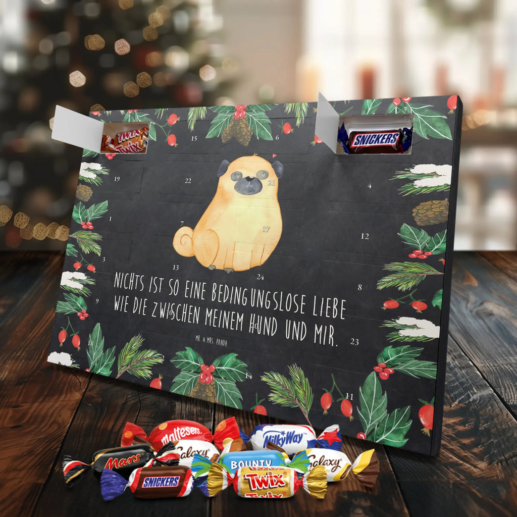 Chocolate advent calendar Pug mutt, dog sayings, love dogs, dog mama, funny gifts for dog owners, woof, what do you give a dog lover, dog breed, Christmas gifts for dogs, gifts for dogs, bag with dog print, love for dogs, hound, dog decorative items, Pug, dog love
