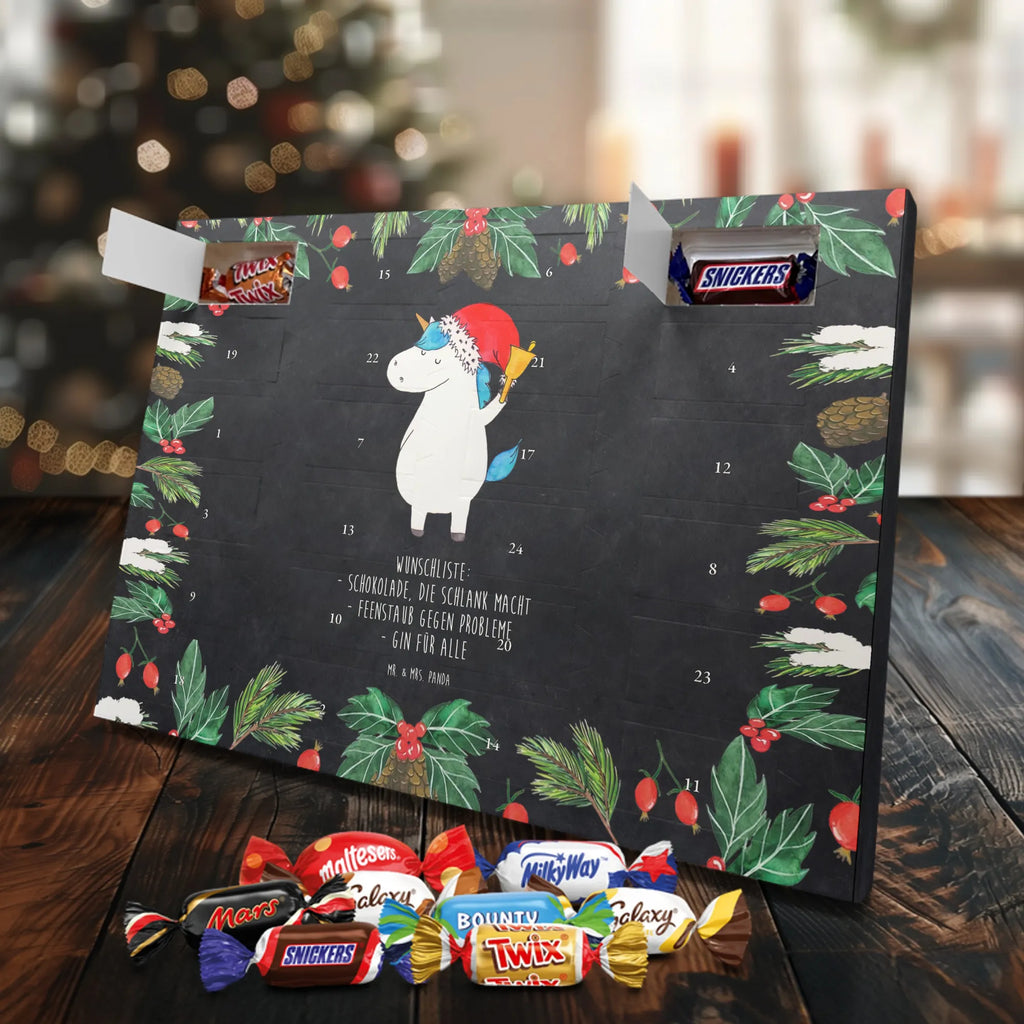 Chocolate advent calendar unicorn Santa Claus fairy dust, santa claus, chocolate, santa, wish list, gift, christmas present