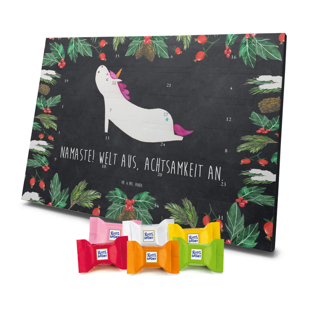 Chocolate advent calendar unicorn yoga mindfulness, relaxation, gift, present, sports, sweet