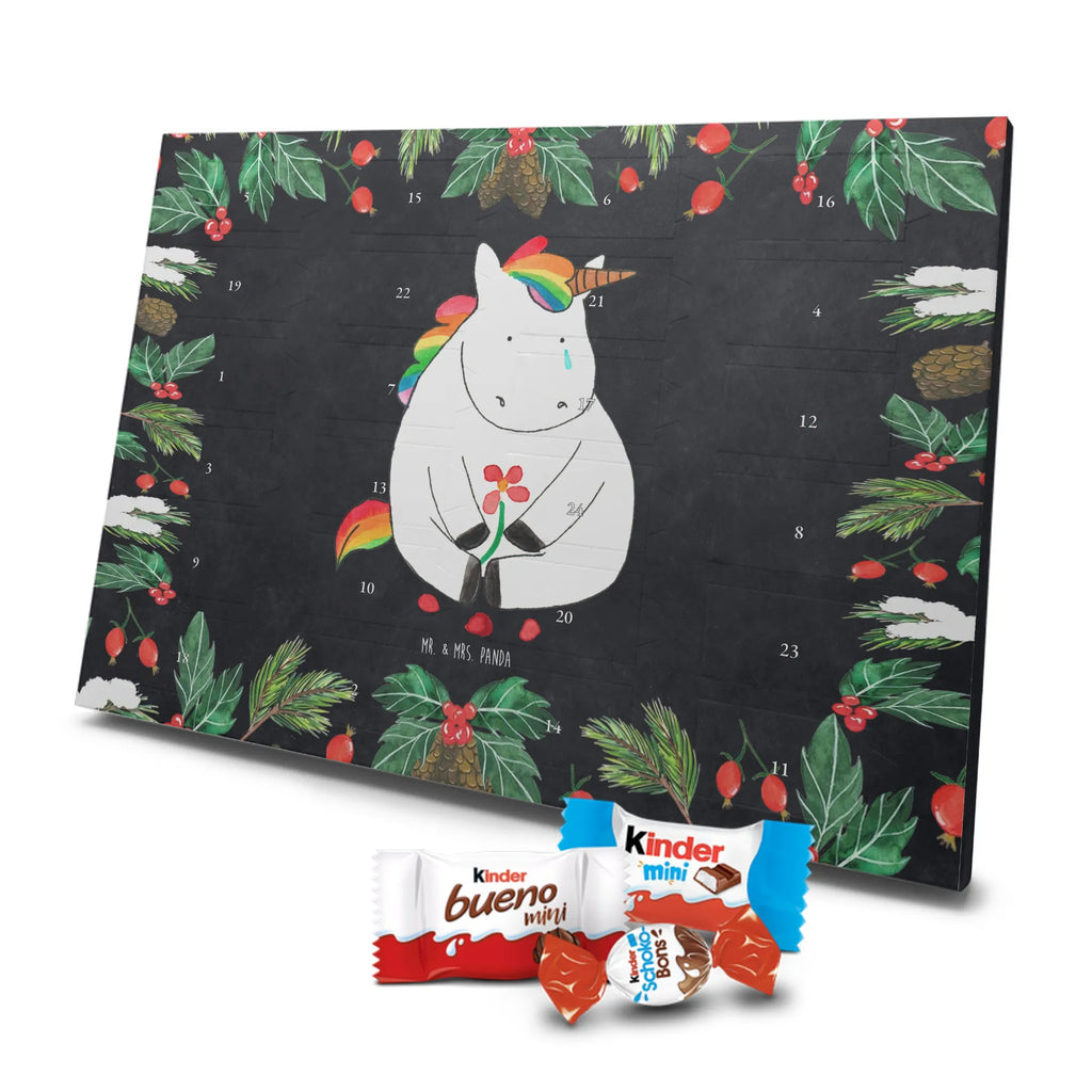 Chocolate advent calendar unicorn Sad friends, Friendship, consoling, grief, greeting card, flower