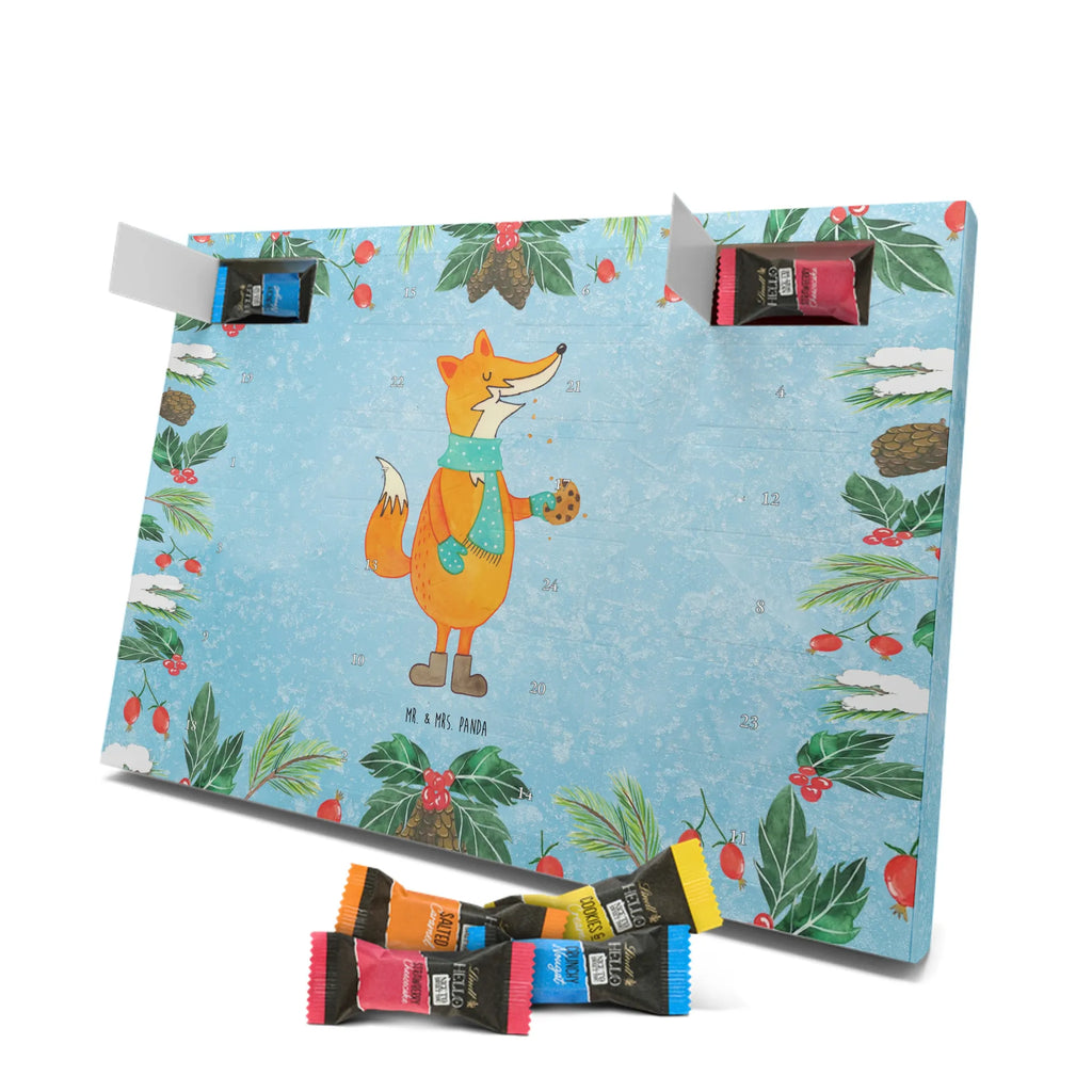 Chocolate advent calendar Fox biscuit forest wildlife, clever as a fox, foxes, animal lover, baking saying, cookies, christmas present, kitchen decoration, christmas time