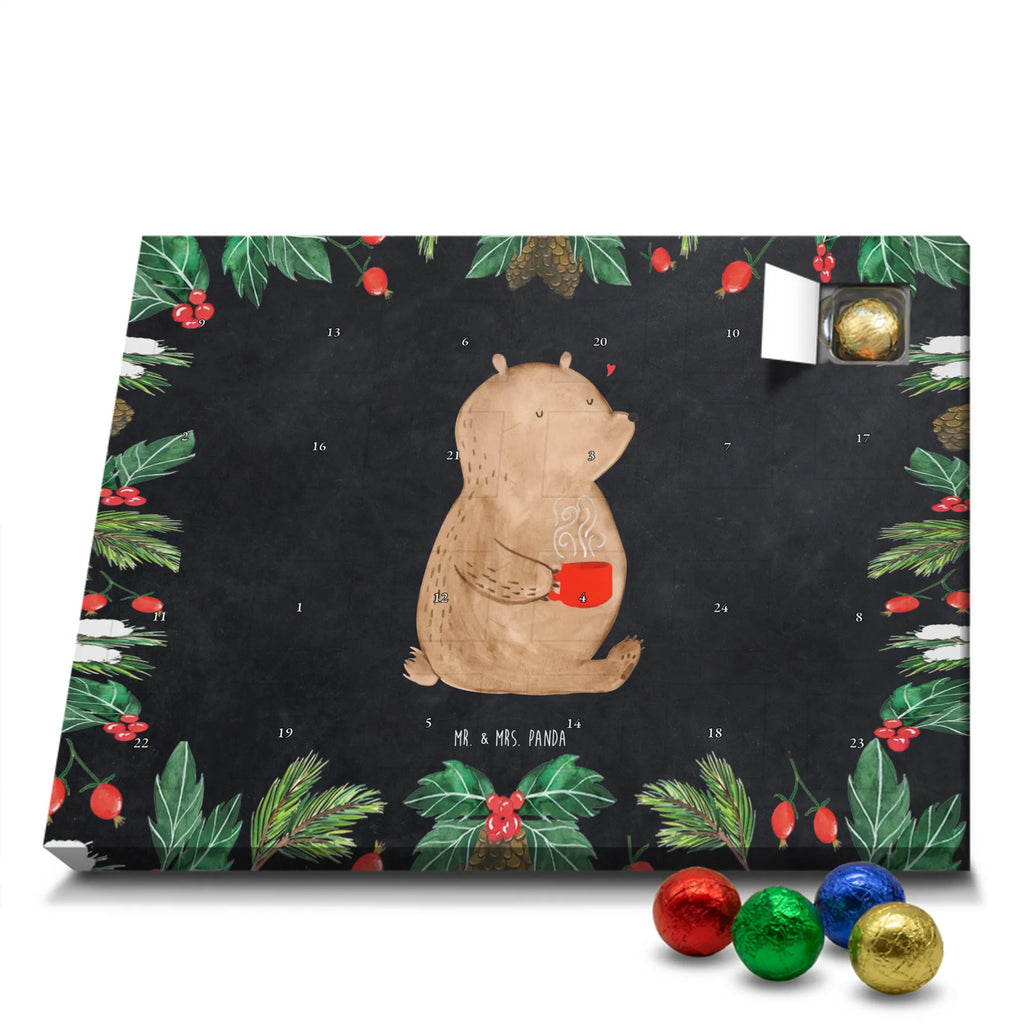 Chocolate advent calendar bear Coffee cuddly toy, teddy bear, morning routine, save the world, bears, good morning, conquer the world