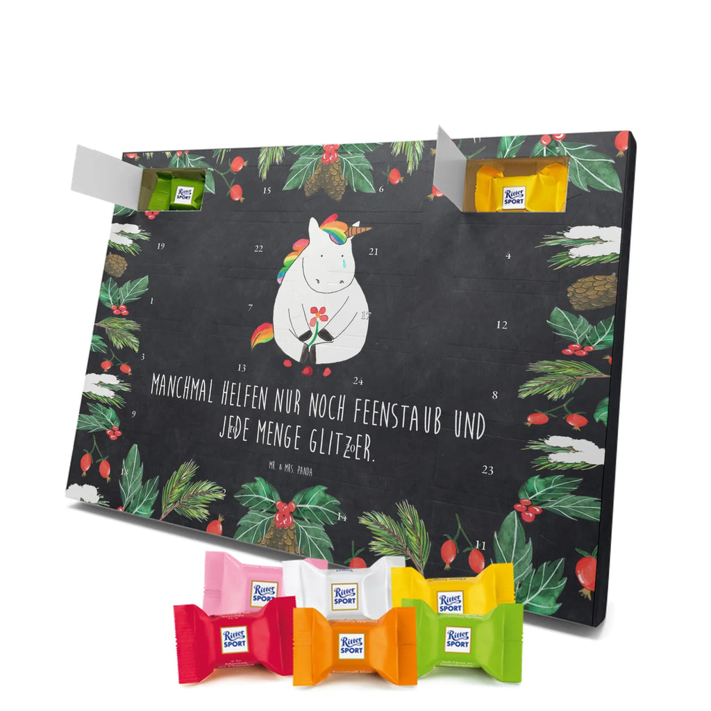 Chocolate advent calendar unicorn Sad friends, Friendship, consoling, grief, greeting card, flower