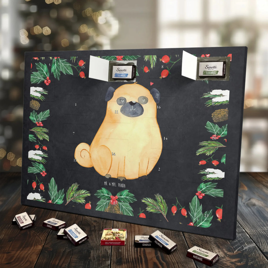 Chocolate advent calendar Pug mutt, dog sayings, love dogs, dog mama, funny gifts for dog owners, woof, what do you give a dog lover, dog breed, Christmas gifts for dogs, gifts for dogs, bag with dog print, love for dogs, hound, dog decorative items, Pug, dog love