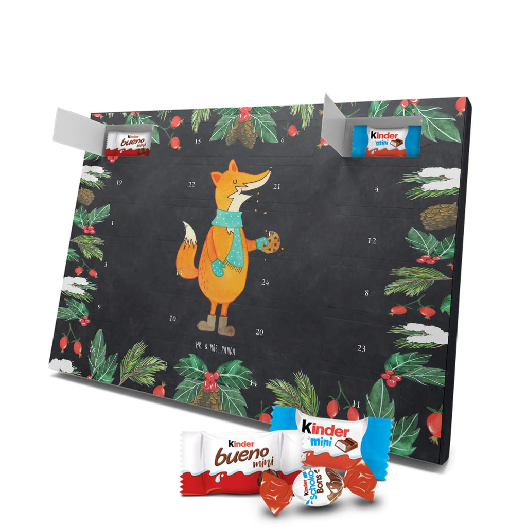 Chocolate advent calendar Fox biscuit forest wildlife, clever as a fox, foxes, animal lover, baking saying, cookies, christmas present, kitchen decoration, christmas time