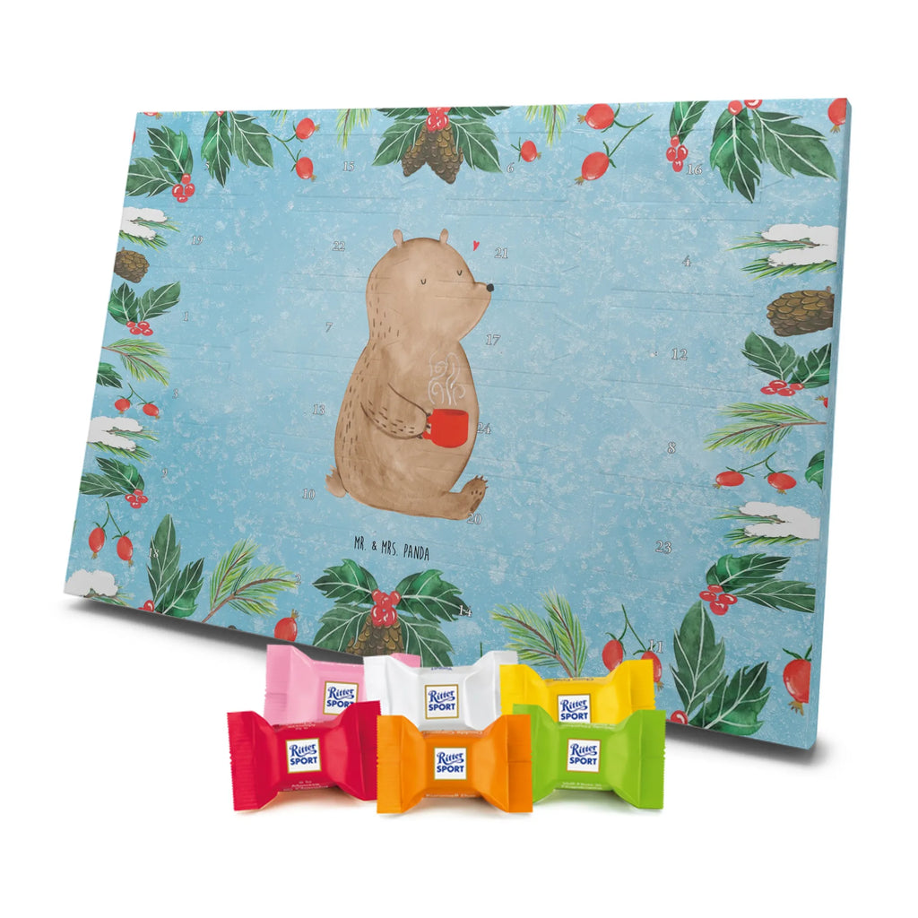 Chocolate advent calendar bear Coffee cuddly toy, teddy bear, morning routine, save the world, bears, good morning, conquer the world