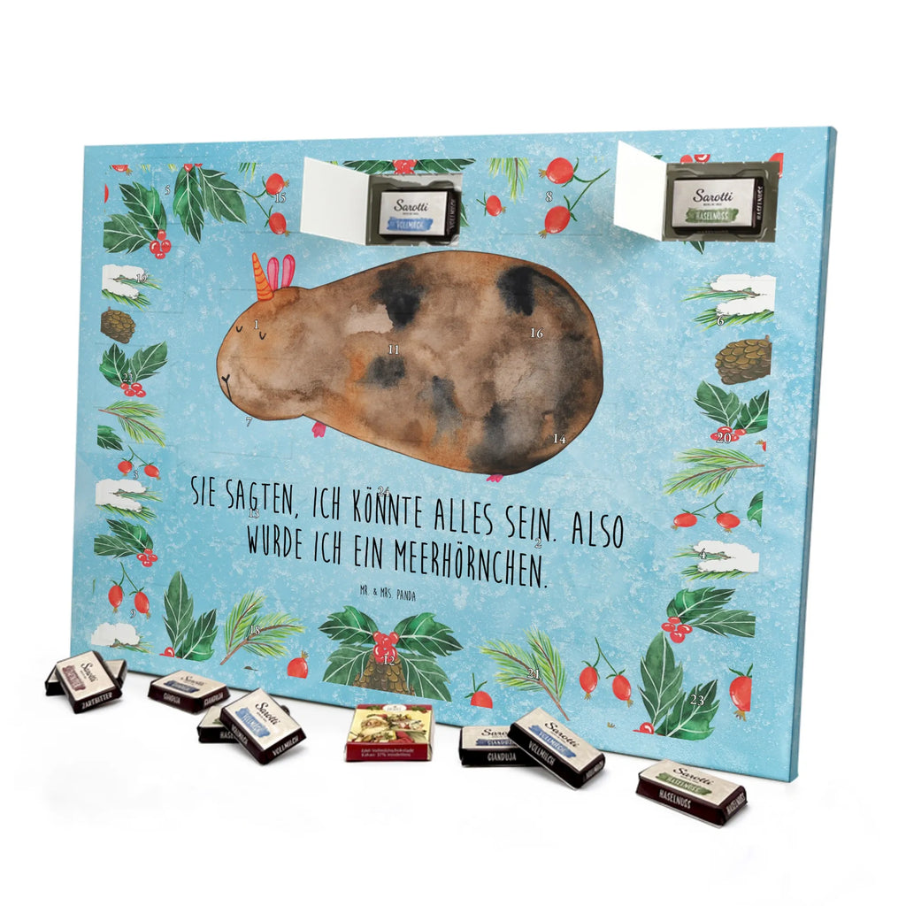Chocolate advent calendar unicorn Guinea pig guinea pig, squirrels