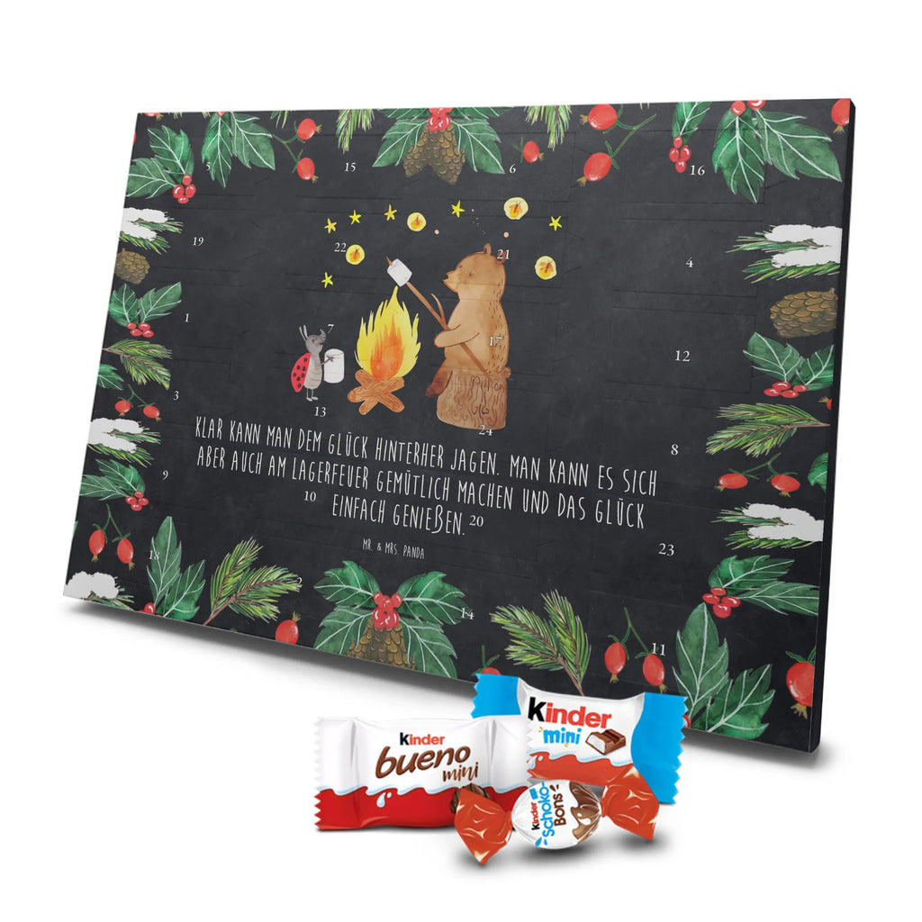 Chocolate advent calendar Bear & Ladybird campfire cuddly toy, teddy bear, Campfire