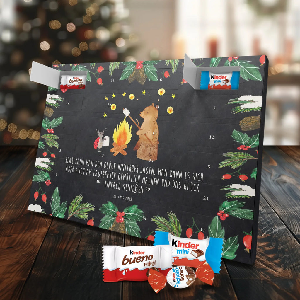 Chocolate advent calendar Bear & Ladybird campfire cuddly toy, teddy bear, Campfire