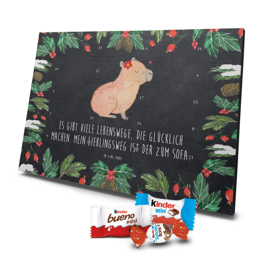 Chocolate advent calendar Capybara flower card, gift ideas, gifts, animal lover, special gifts, cute animal motives, hand drawn, small animals, good mood, cute, funny sayings
