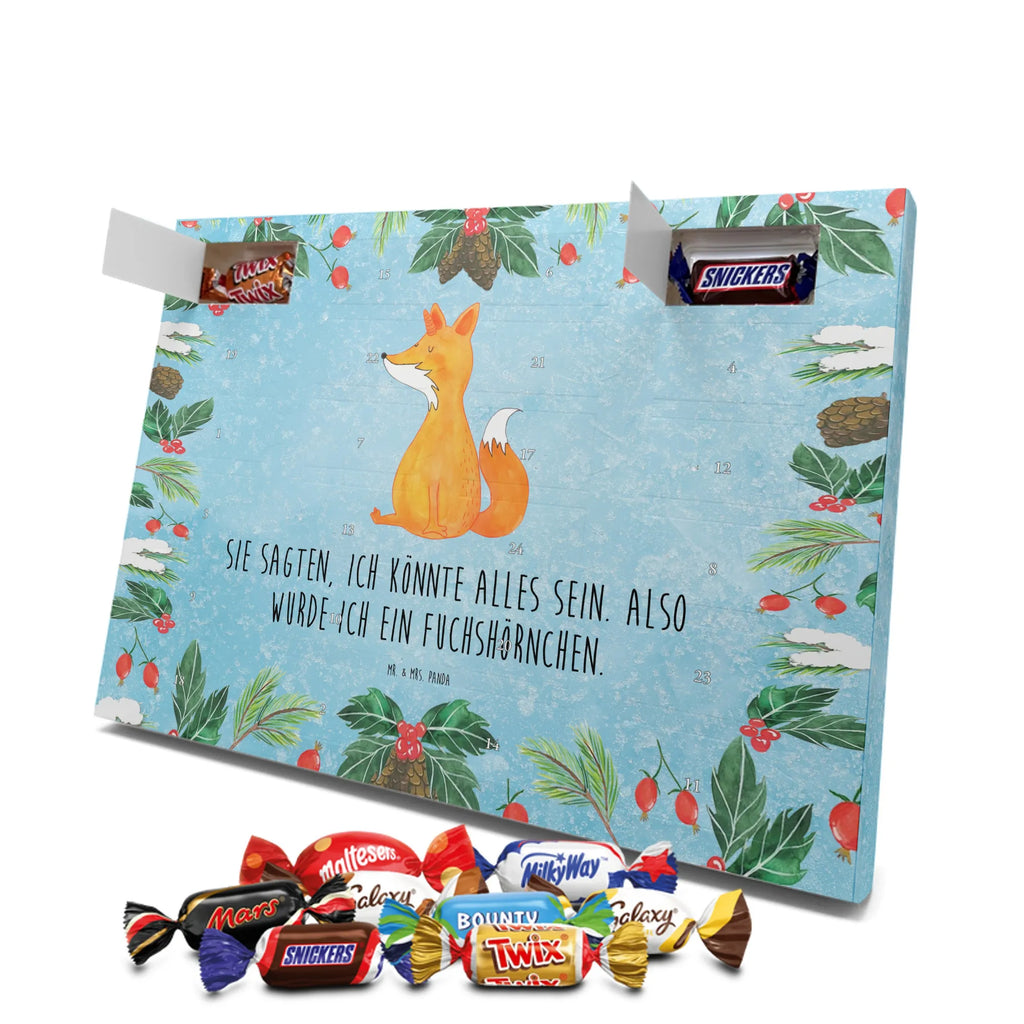 Chocolate advent calendar unicorn Wish foxes, fox horns