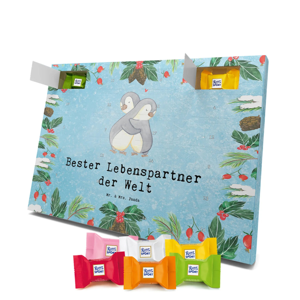 Chocolate advent calendar penguin Best life partner in the world gift, birthday, gift idea, birthday present, giving, thank you, for, make you happy, gift tip, wedding anniversary, spouse, boyfriend, Life partner, husband, wife, girlfriend, in love