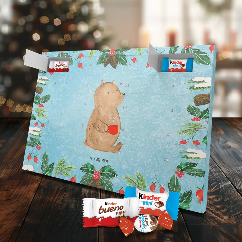 Chocolate advent calendar bear Coffee cuddly toy, teddy bear, morning routine, save the world, bears, good morning, conquer the world