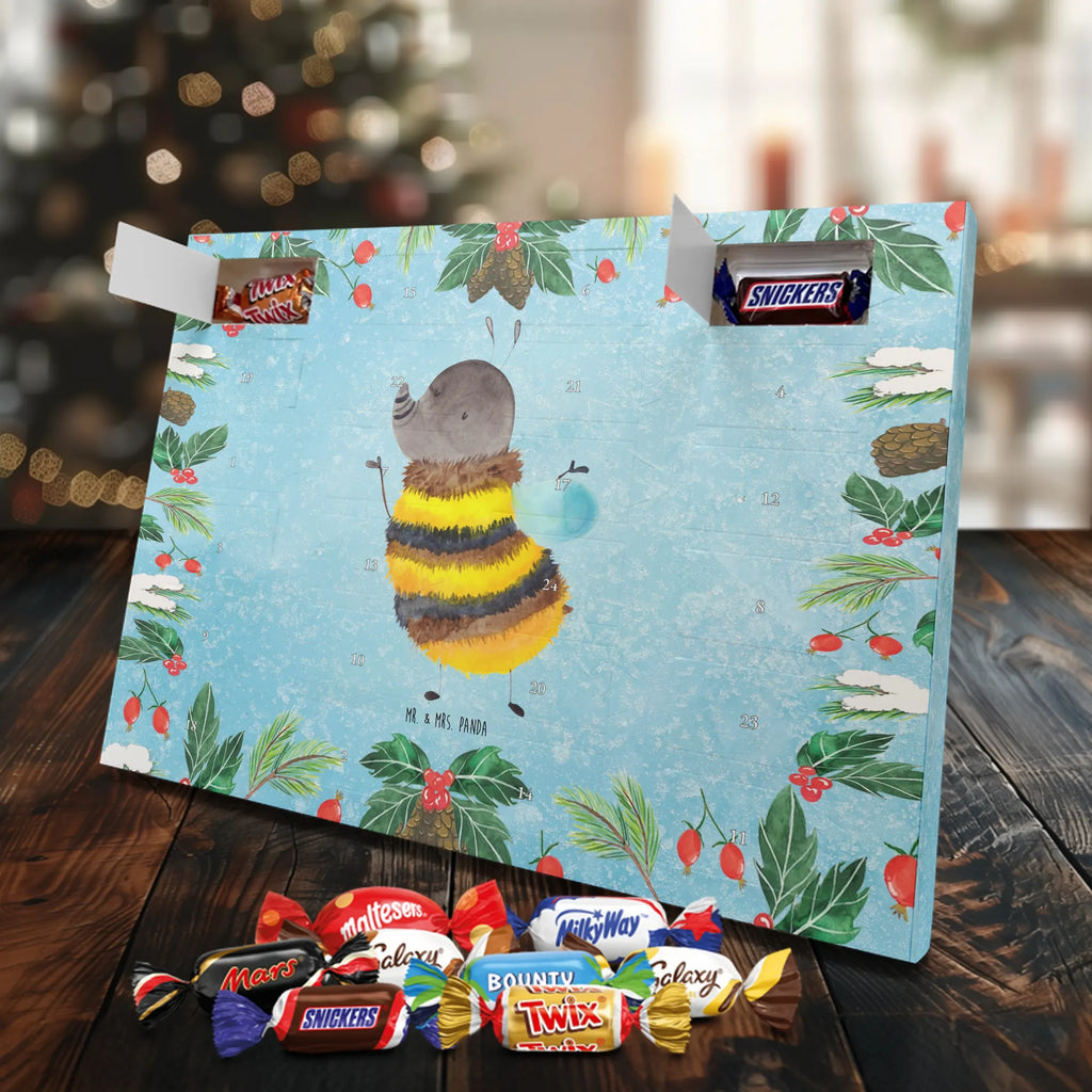 Chocolate advent calendar bumblebee fluffy gift ideas, gifts, small animals, good mood, cute, funny sayings, cute animal motives, hand drawn, special gifts, card, animal lover, Fluffy, Bumblebee, Nature, Flower
