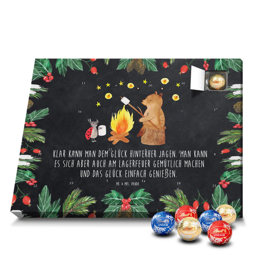Chocolate advent calendar Bear & Ladybird campfire cuddly toy, teddy bear, Campfire