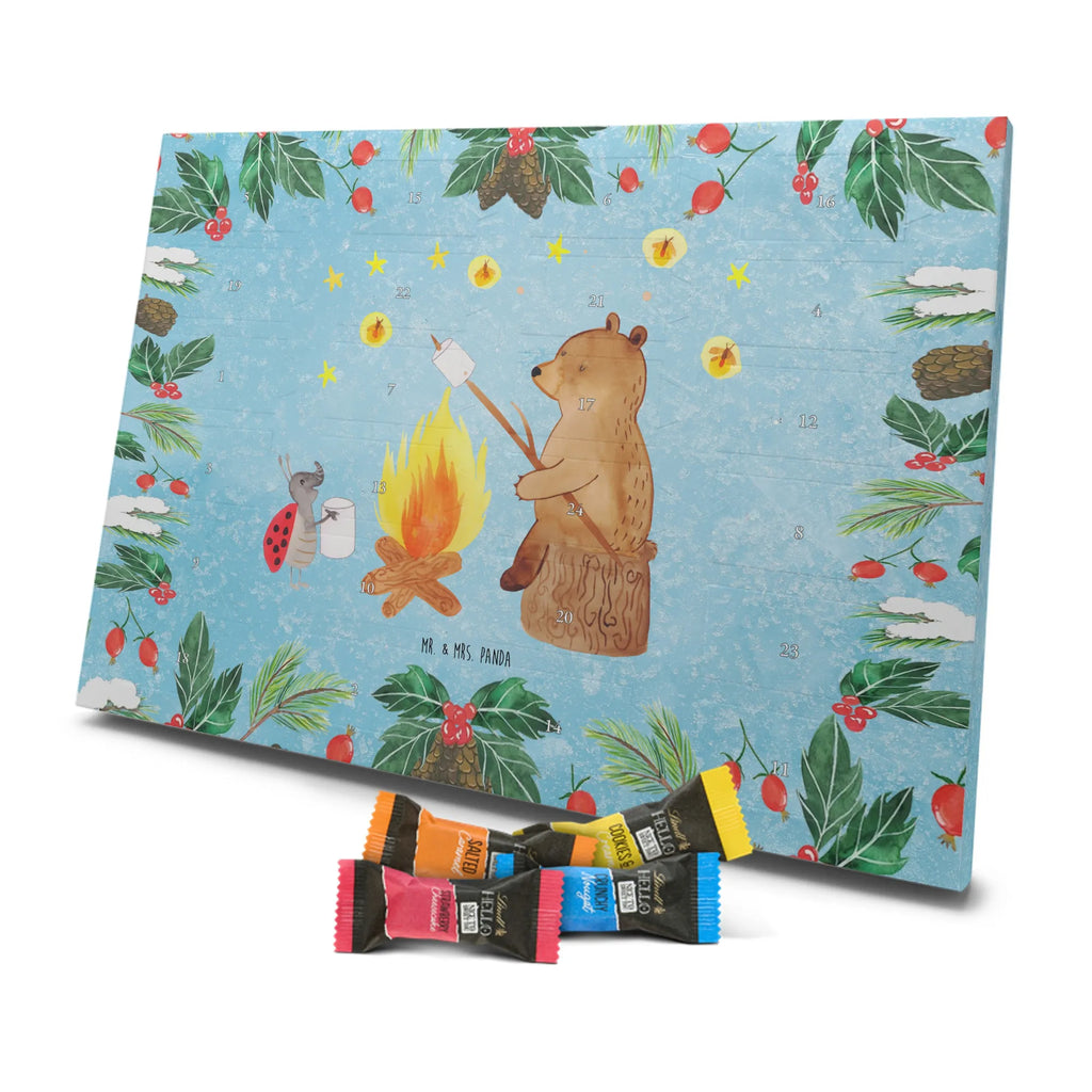 Chocolate advent calendar Bear & Ladybird campfire cuddly toy, teddy bear, Campfire