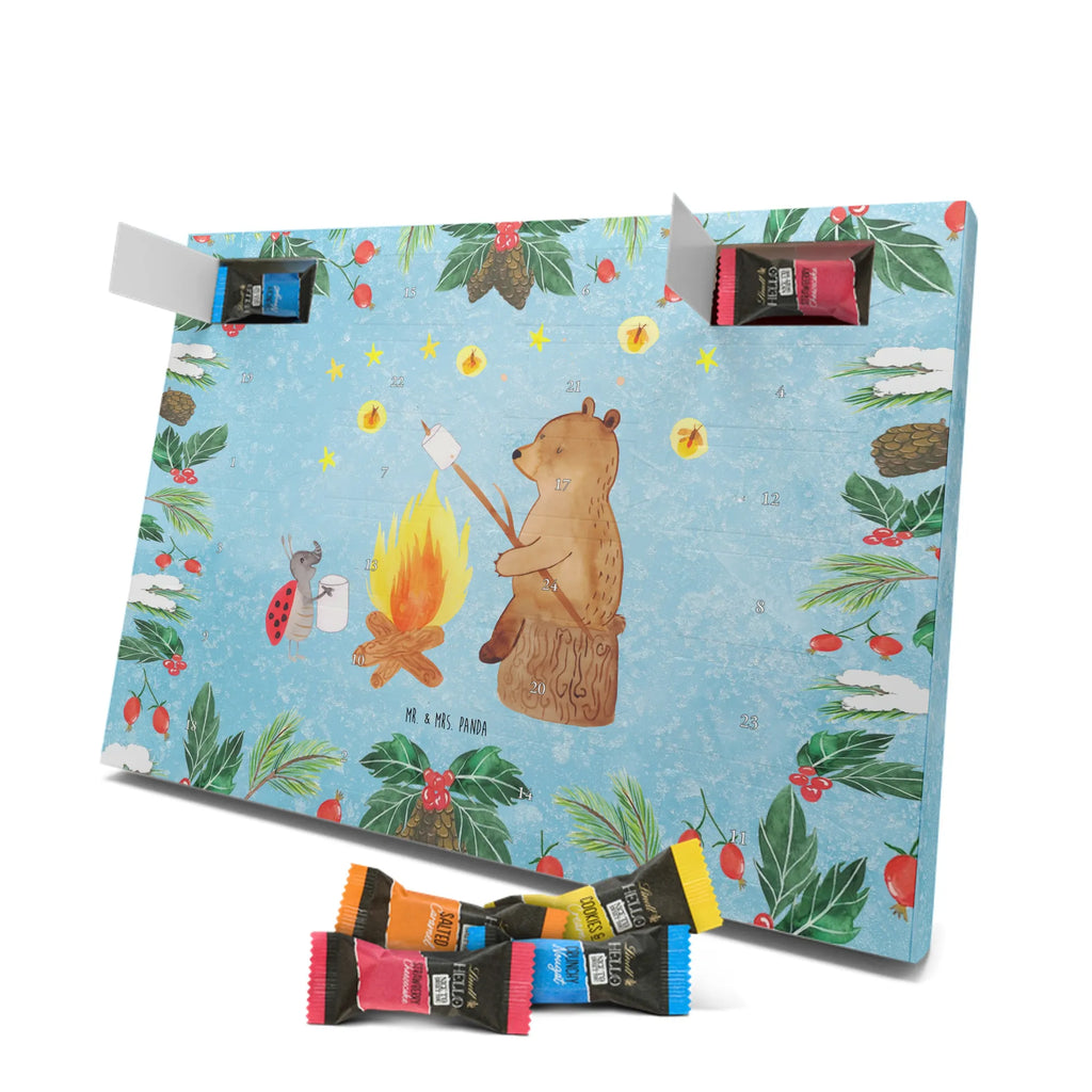 Chocolate advent calendar Bear & Ladybird campfire cuddly toy, teddy bear, Campfire
