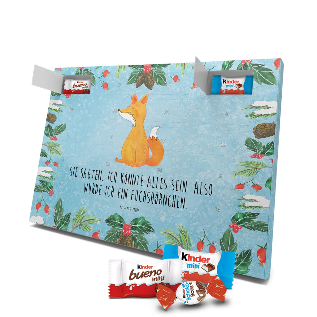 Chocolate advent calendar unicorn Wish foxes, fox horns
