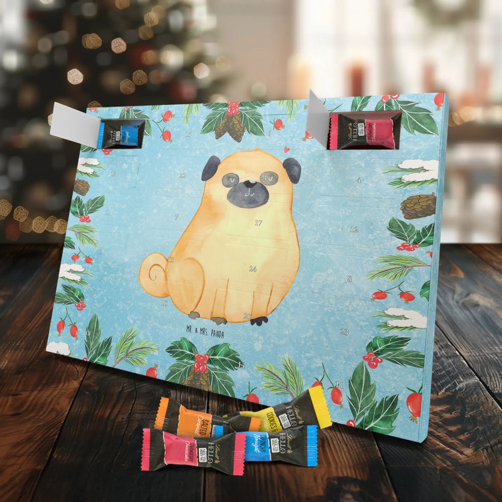 Chocolate advent calendar Pug mutt, dog sayings, love dogs, dog mama, funny gifts for dog owners, woof, what do you give a dog lover, dog breed, Christmas gifts for dogs, gifts for dogs, bag with dog print, love for dogs, hound, dog decorative items, Pug, dog love