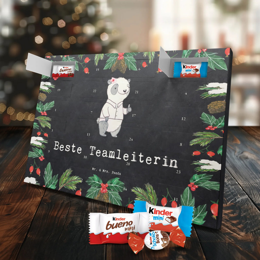 Chocolate advent calendar panda Best Team Leader gift, birthday, gift idea, birthday present, giving, thank you, for, make you happy, gift tip, supervisor, farewell, group leader, farewell gift, seminar leader, colleague, retirement, Team leader