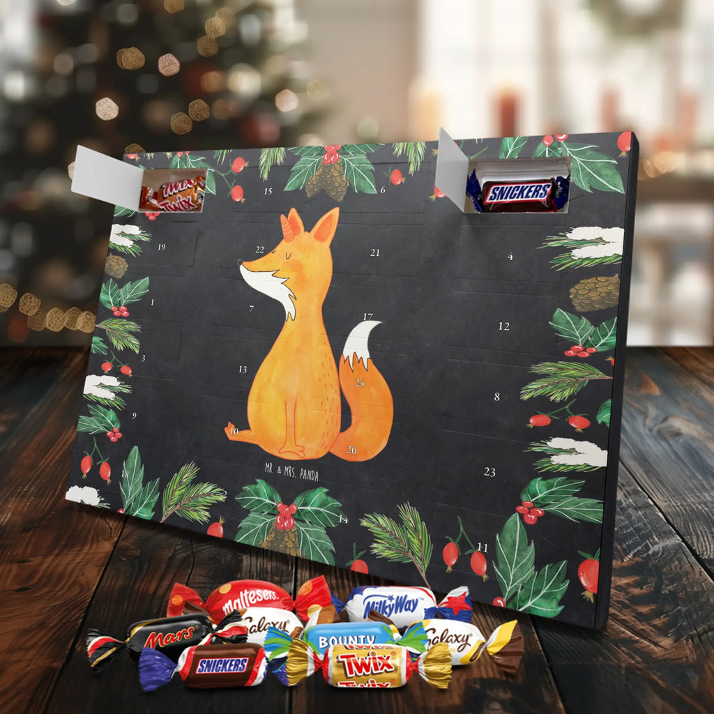 Chocolate advent calendar unicorn Wish foxes, fox horns
