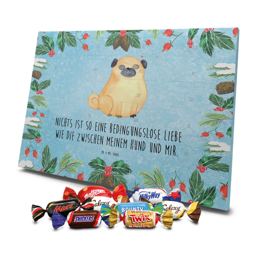 Chocolate advent calendar Pug mutt, dog sayings, love dogs, dog mama, funny gifts for dog owners, woof, what do you give a dog lover, dog breed, Christmas gifts for dogs, gifts for dogs, bag with dog print, love for dogs, hound, dog decorative items, Pug, dog love