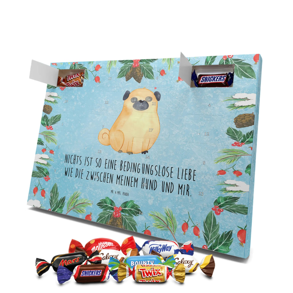 Chocolate advent calendar Pug mutt, dog sayings, love dogs, dog mama, funny gifts for dog owners, woof, what do you give a dog lover, dog breed, Christmas gifts for dogs, gifts for dogs, bag with dog print, love for dogs, hound, dog decorative items, Pug, dog love