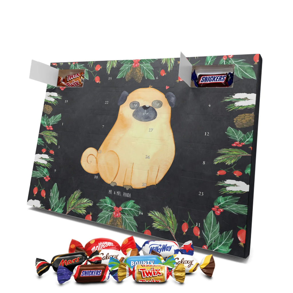 Chocolate advent calendar Pug mutt, dog sayings, love dogs, dog mama, funny gifts for dog owners, woof, what do you give a dog lover, dog breed, Christmas gifts for dogs, gifts for dogs, bag with dog print, love for dogs, hound, dog decorative items, Pug, dog love